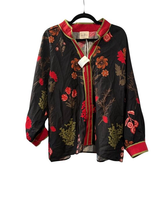 Umgee Tops - Red and Black long sleeve Shirt